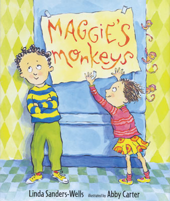 Maggie's monkeys. Copyright  2009 Abby Carter. Candlewick Press, Inc.
